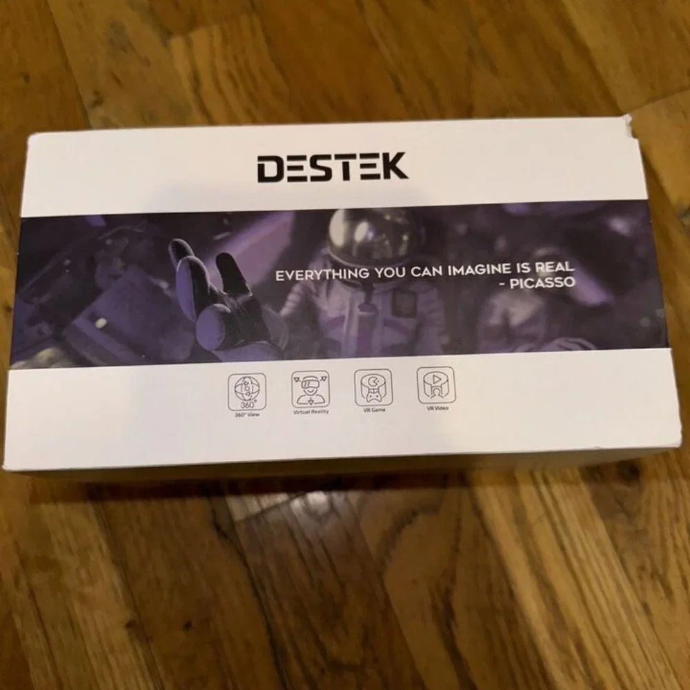 NEW DESTEK V5 VIRTUAL REALITY HEADSET‎ - For Phone, 110°FOV HD Anti-Blue Lenses